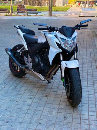 Honda CB500F 2013 Naked Blanca