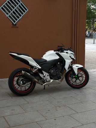 Honda CB500F 2013 Naked Blanca