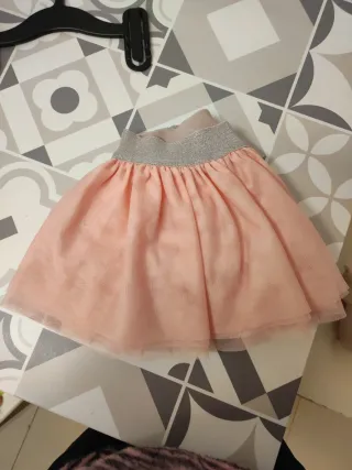 Faldilla, tutu trosa infantil con detalle plateado