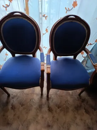 Silloncitos antiguos tapizados