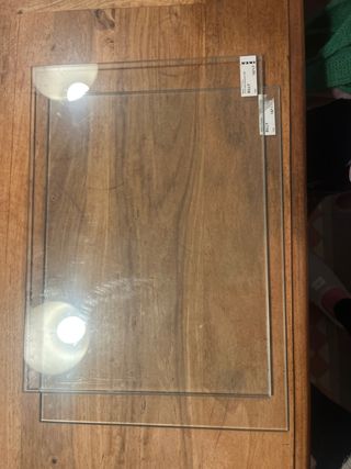 2 Baldas Cristal UTRUSTA para Billy Ikea