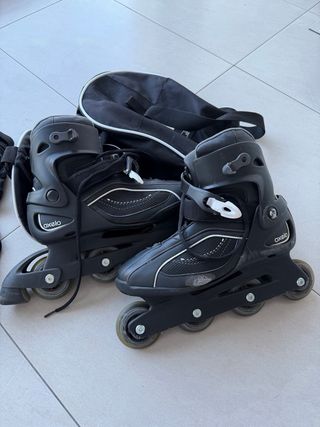 Patines en línea Oxelo y protecciones