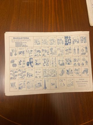 Cuadernos de marqueteria antiguos