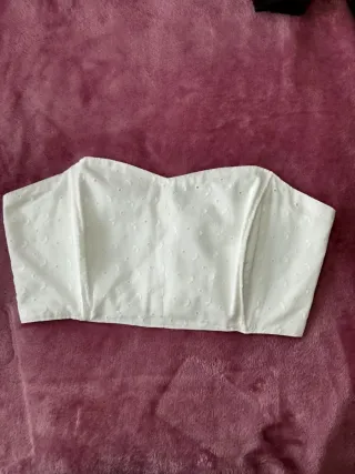 Top Corsé Blanco Mujer XXS