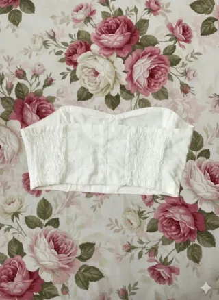 Top Corsé Blanco Mujer XXS