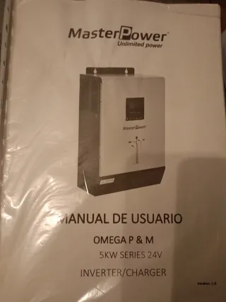 Inversor-cargador solar MasterPower 5000VA 24V Ome