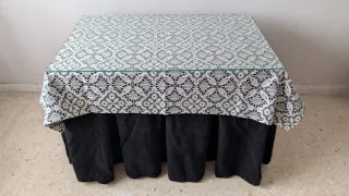 Mesa camilla madera y tela