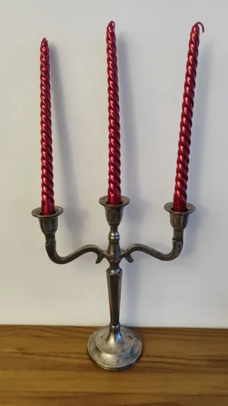 Candelabro de hierro 3 velas