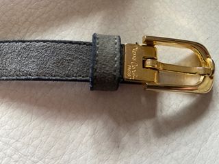 Cinturón Vintage Pierre Cardin Negro y Dorado