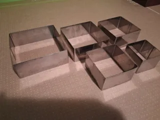 Set 5 Moldes Cuadrados Repostería