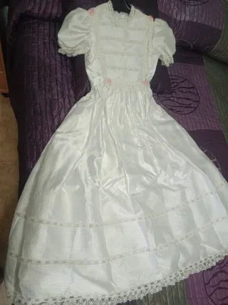 Vestido de niña de comunión blanco