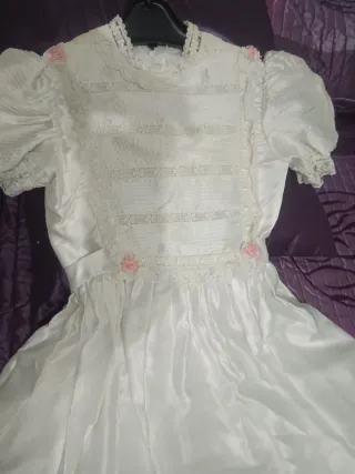 Vestido de niña de comunión blanco