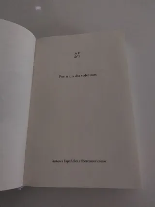 Por si un día volvemos