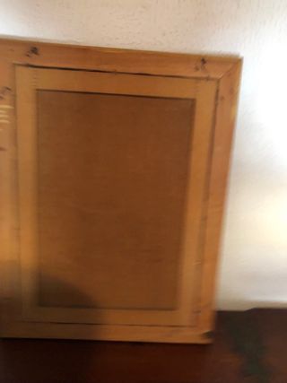 Cuadro de flores vintage dorado