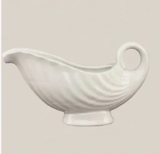 Salsera Sargadelos porcelana Cuncha Blanca