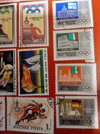 Lote 20 sellos Olimpiadas Moscú 1980