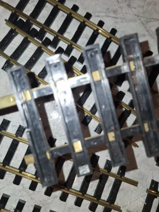 Lote 10 vías rectas Lehmann LGB compatible Playmob