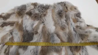 Abrigo piel de conejo precioso