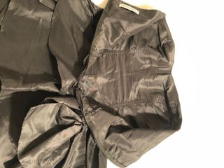 Vestido fiesta sin tirantes negro