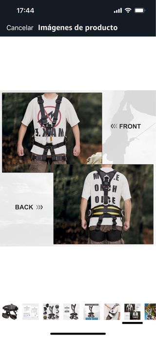 Arnés de seguridad medio cuerpo