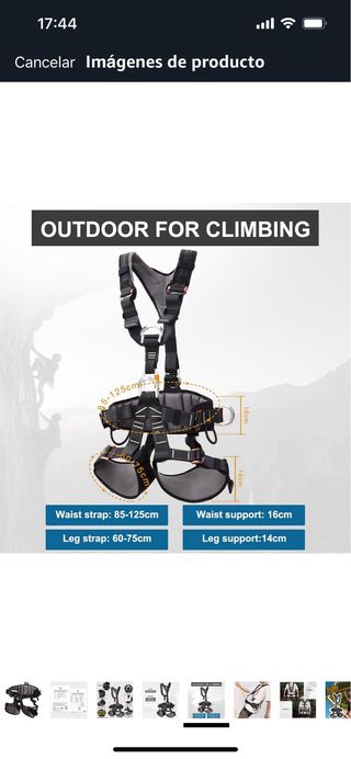 Arnés de seguridad medio cuerpo