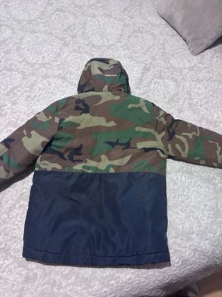 Chaqueta niño 2x1 camuflaje y azul