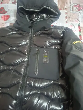 Giubbotto Blauer nero con cappuccio