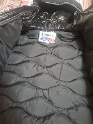 Giubbotto Blauer nero con cappuccio