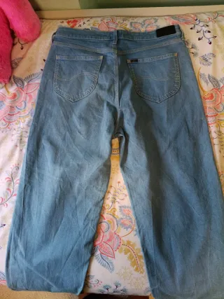 Vaqueros Lee Talla 44 Azul