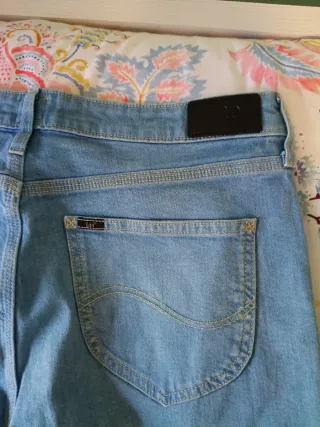 Vaqueros Lee Talla 44 Azul