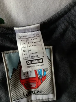 Pantalón nieve niño Wedze 4 años