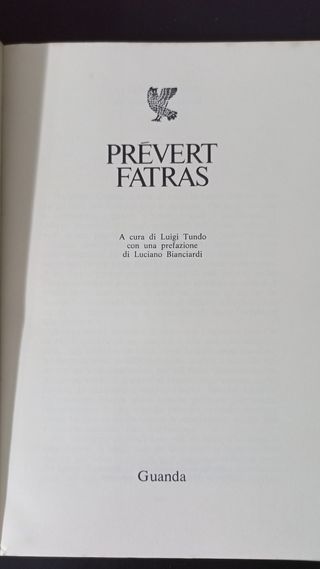 Libro Prevert Fatras