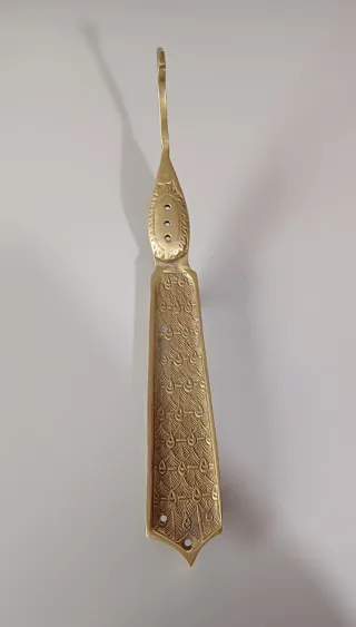 Quemador incienso Pavo Real dorado