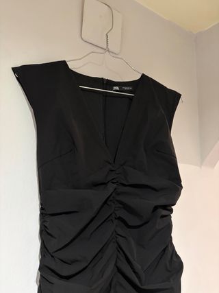 Body negro Zara drapeado