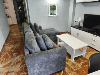 Sofá Chaise Longue Gris con Almacenaje