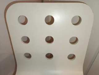 Silla de escritorio infantil Jules blanca