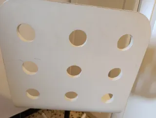 Silla de escritorio infantil Jules blanca