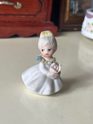 Dama porcelana flores, recuerdo de Taiwan