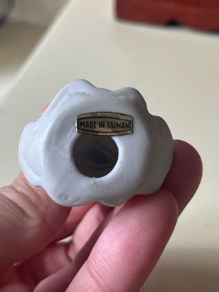 Dama porcelana flores, recuerdo de Taiwan