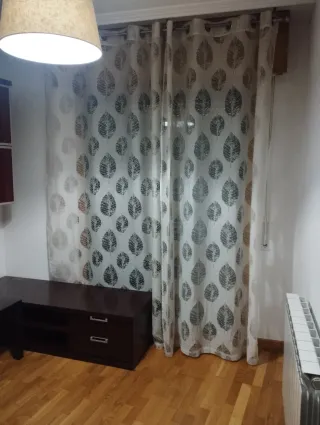 Cortinas Beige/blanco roto con Diseño de Hojas