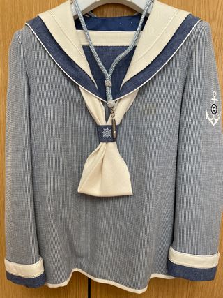 Traje de Comunión Marinero Azul y Beige talla 10