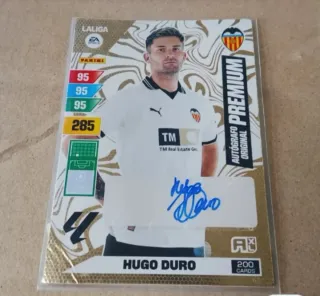 Cromo Hugo Duro firmado Adrenalyn XL La Liga