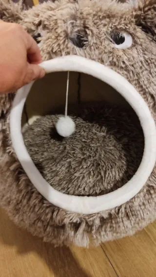 Cama para mascota tipo oso peluche