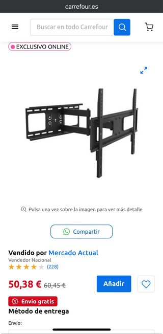 Soporte TV Equip 37-70 Articulado