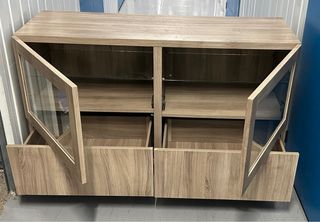 Aparador Ikea 2 cajones y puertas con cristal