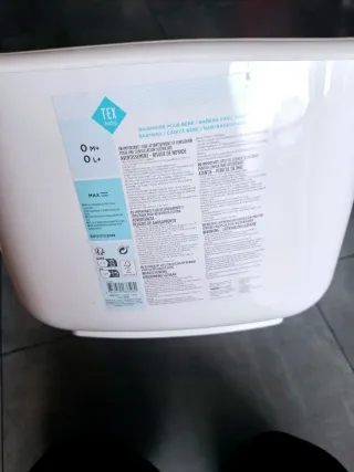 Bañera para bebé blanca