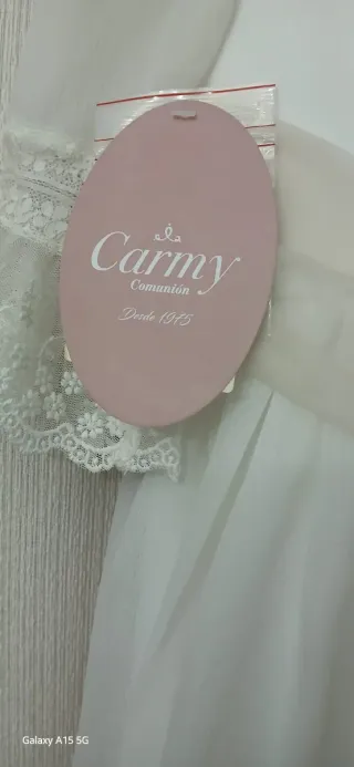 Vestido de Comunión Carmy Blanco Sin Estrenar