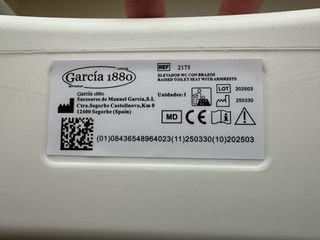 Elevador WC con Asideros