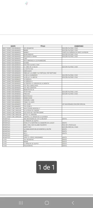 Lote Películas DVD Disney Infantiles