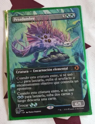 Carta MTG Pesadumbre. Español.